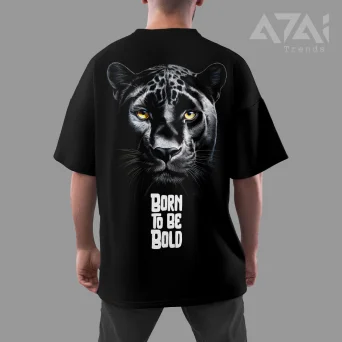 TIGER -Born To Be Bold | Graphic Tee | Oversized half sleeve